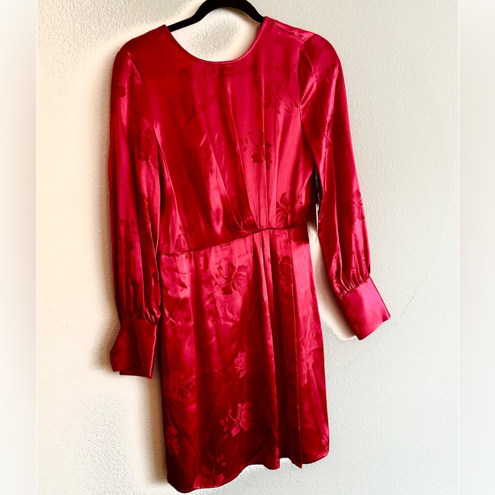 1STATE Silk DRESS, Color 624 Retro Pink, Size 2